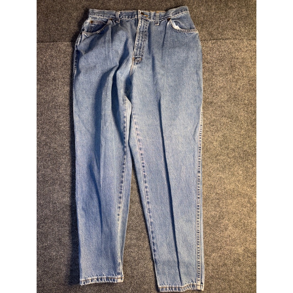 USA Jeans Womens 16Wβ Blue Denim Single Stitch Medium Wash Relaxed Fit Straight
